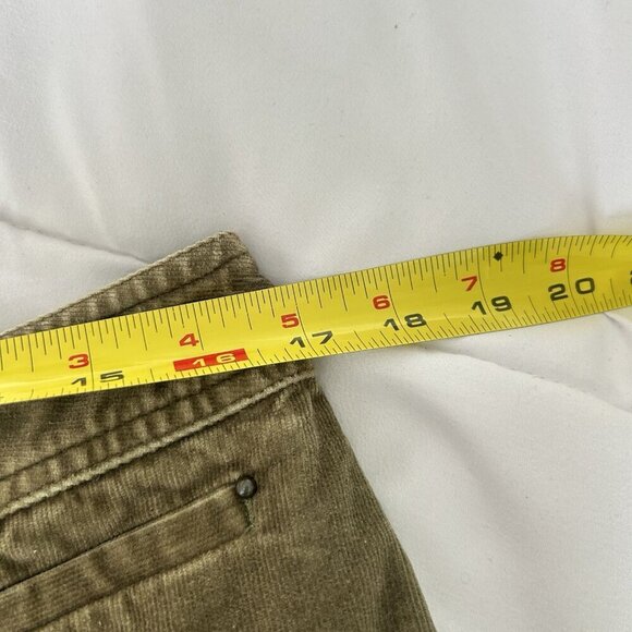 Nine & Co Weekend Embroidered Corduroy Mini Skirt Green Flowers Studded Women 14 - Picture 6 of 7